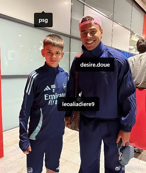 13岁法国前锋莱奥-阿利亚迭雷升入阿森纳U16队并