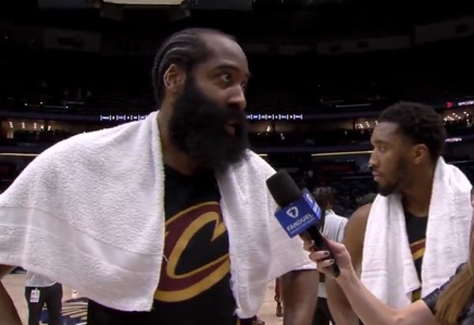 哈登下半场爆发率队逆转 骑士防守致胜力克鹈鹕